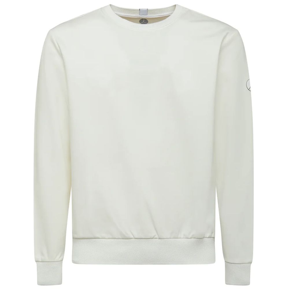 White Cotton Men Sweater