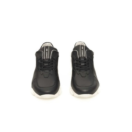 Blue Cowhide Men Sneaker