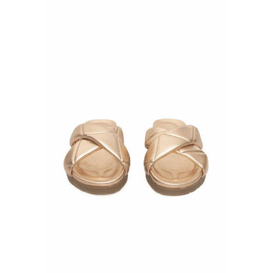 Beige Lambskin Women Sandal