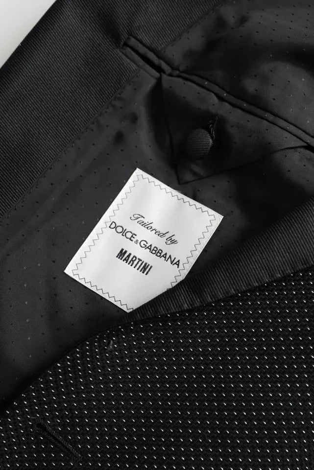 Dark Gray Jacquard MARTINI Single Breasted Coat Blazer