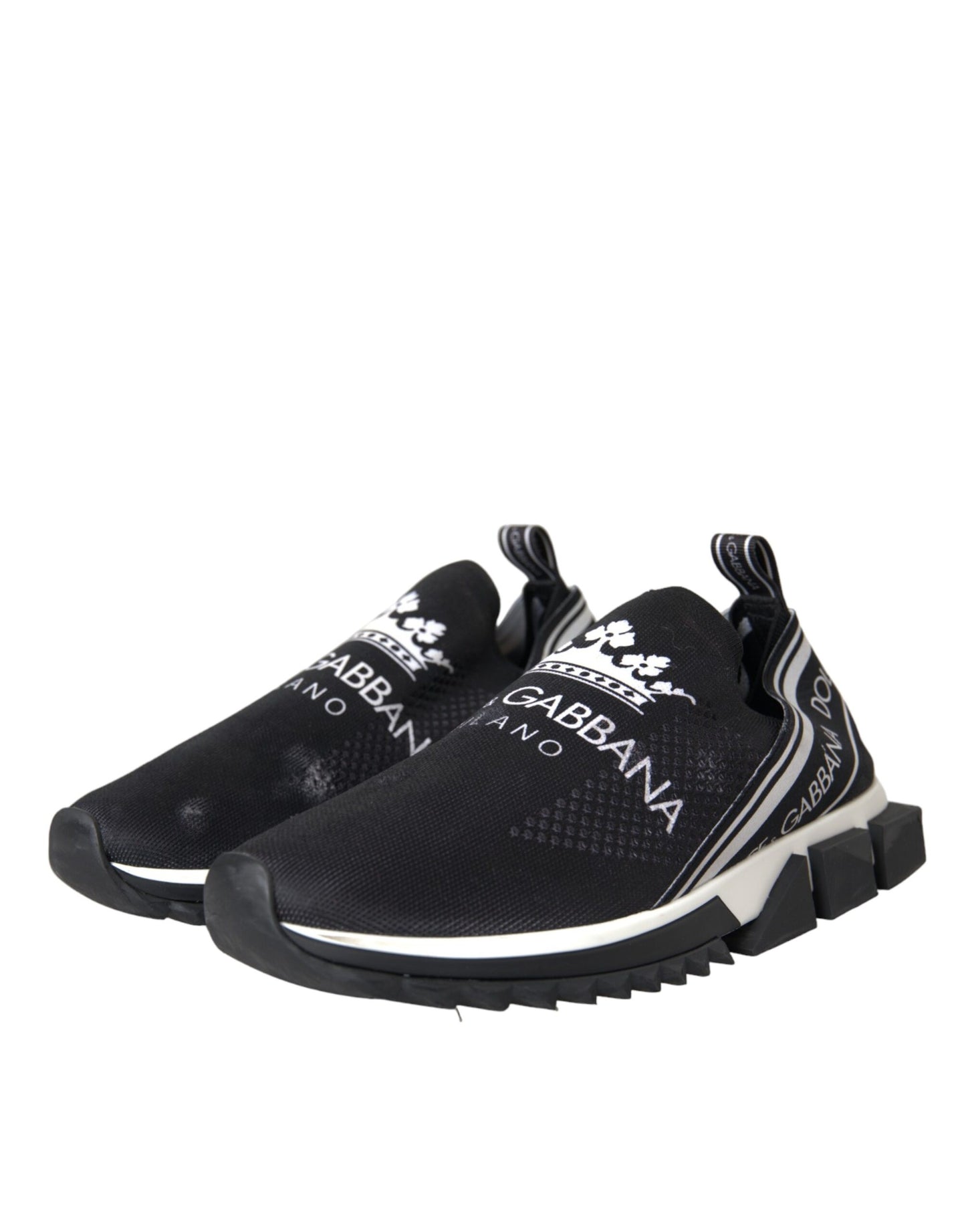 Black White Sorrento Slip On Sneakers Shoes