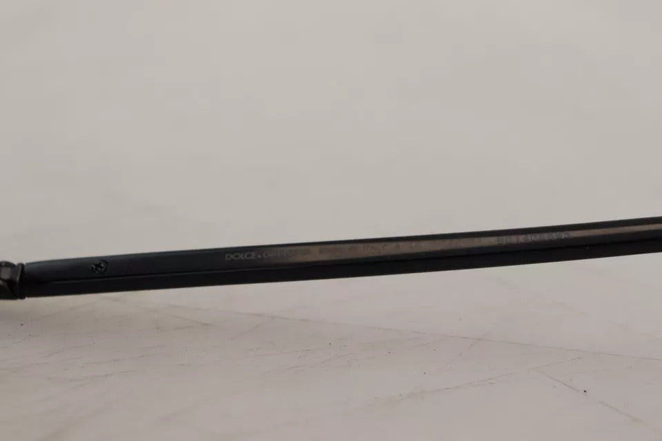Matte Black Steel Frame Green Lens DG2245 Sunglasses