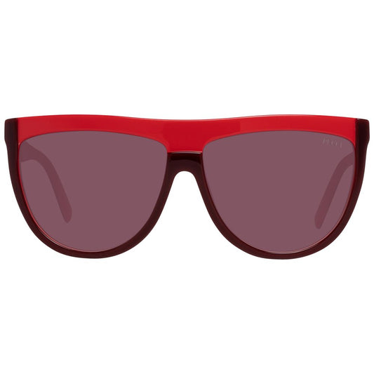 Burgundy Plastic Sunglasses