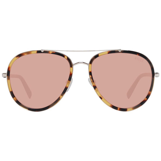 Brown Metal Sunglasses