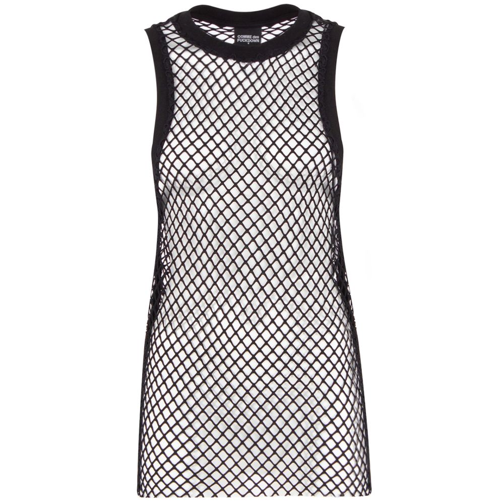 Black Polyester Women Tank Top