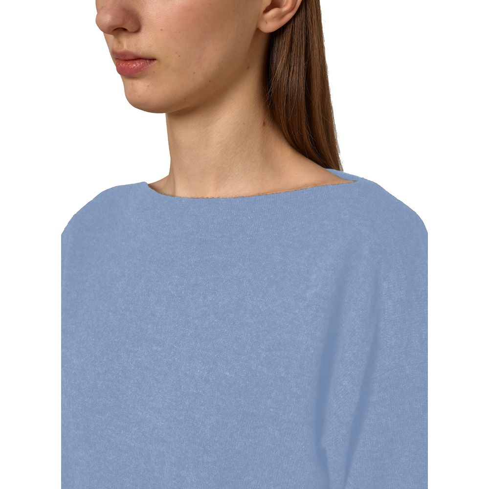 Light Blue Cashmere Women Sweater