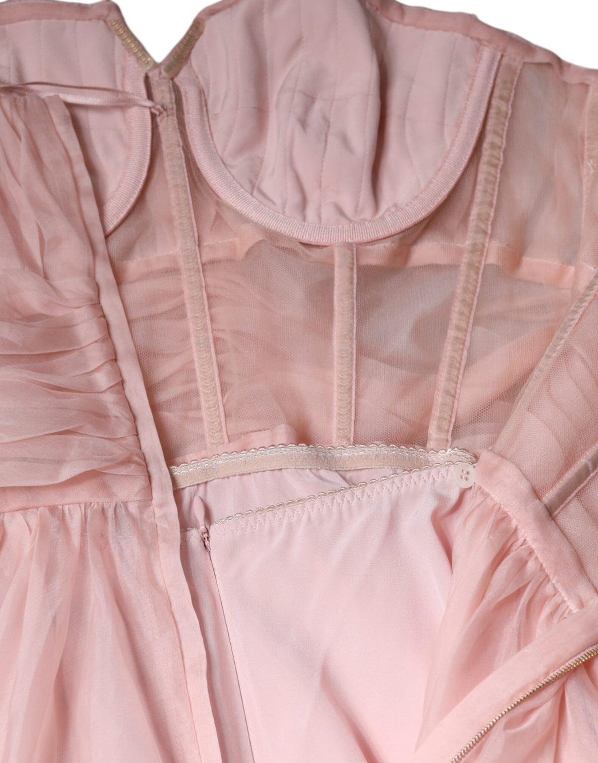 Pink Silk Strapless Maxi A-line Gown Dress