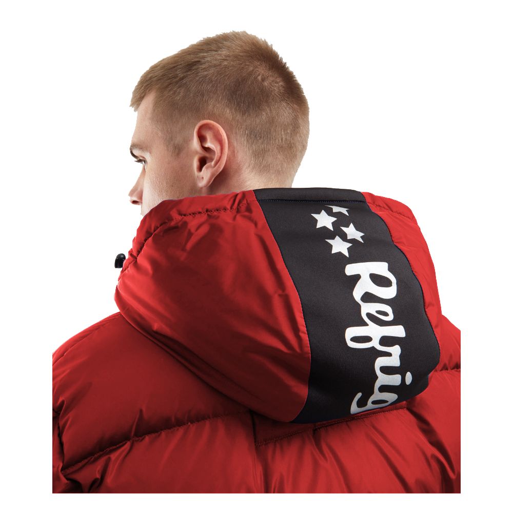 Red Nylon Men's Jacket