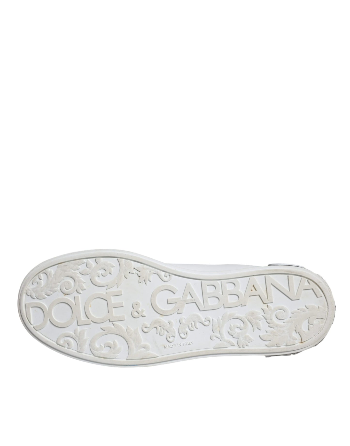 White Leather Portofino Low Top Sneakers Shoes