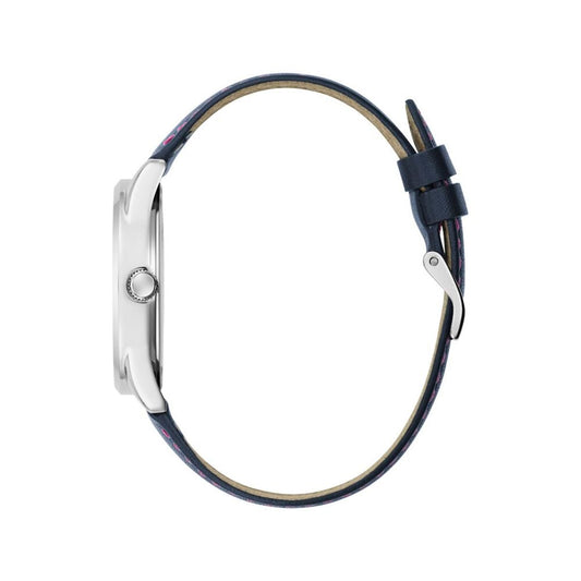 Blue Leather Dress Watch