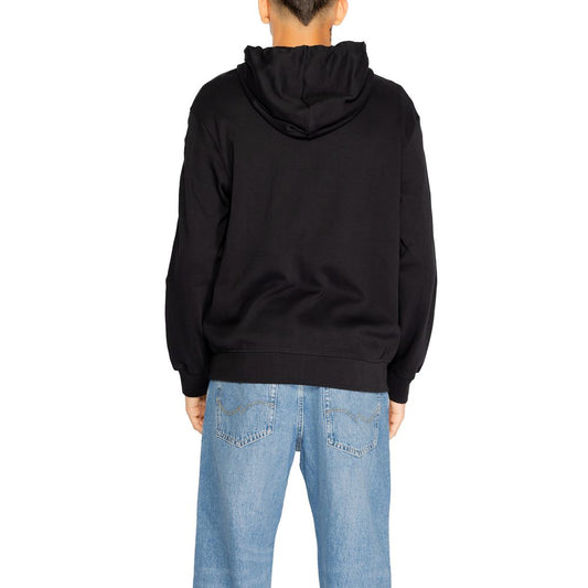Black Cotton Hoodie