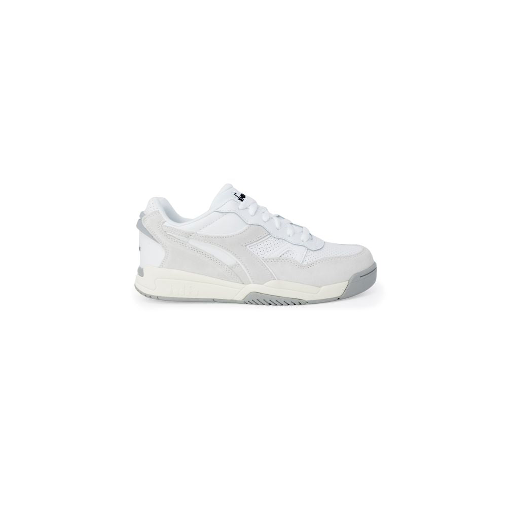 White Artificial Leather Sneaker