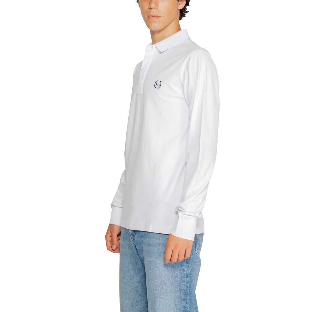 White Cotton Long Sleeve T-Shirt