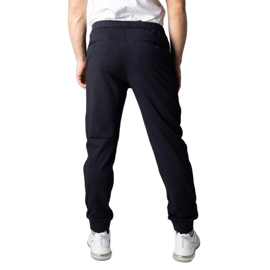 Blue Viscose Skinny Pants