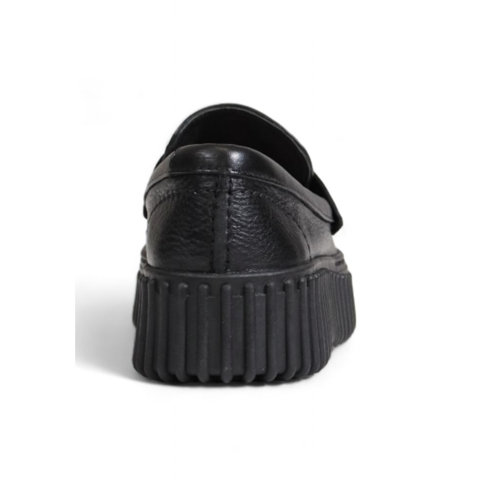 Black Leather Platform