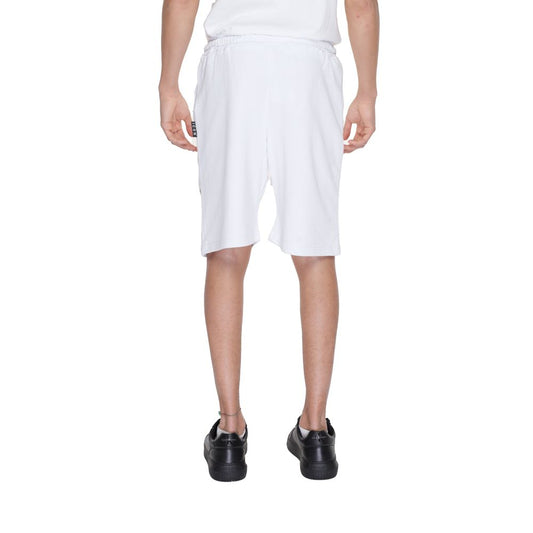 White Cotton Bermuda Shorts