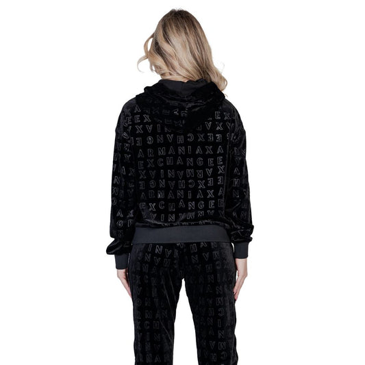 Black Polyester Hoodie