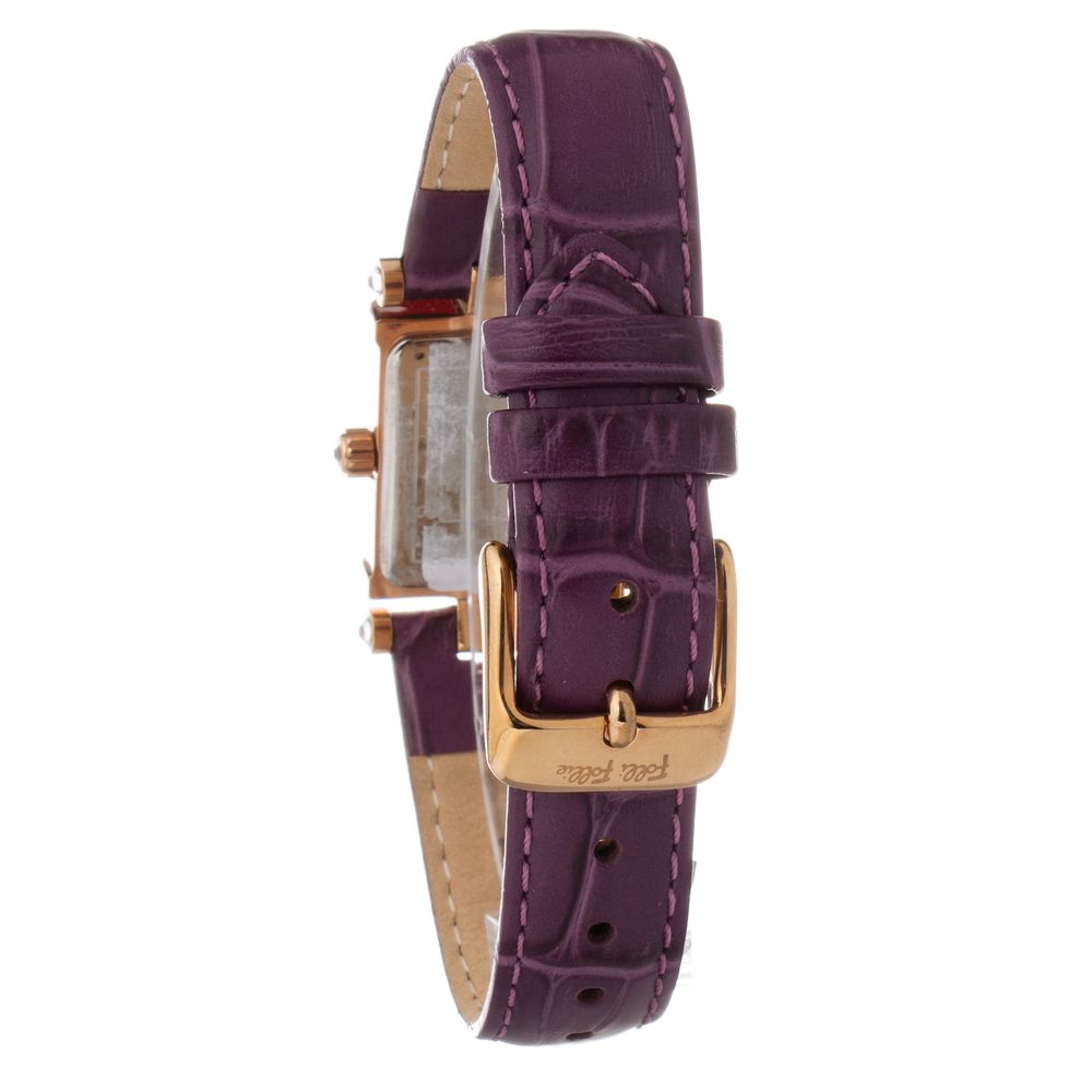 Purple Leather Dress Watch