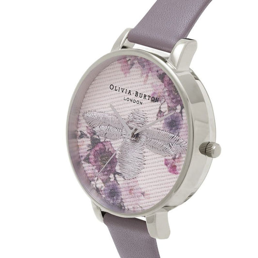 Gray Artificial Leather Dress Watch