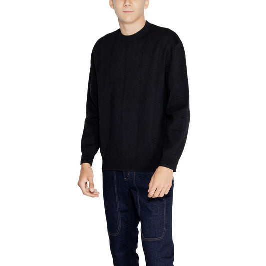 Black Cotton Sweatshirt