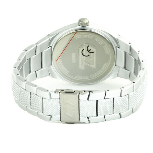 Silver Polycarbonate Dress Watch