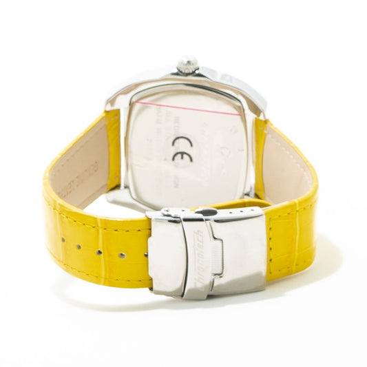 Yellow Leather Dress Watch