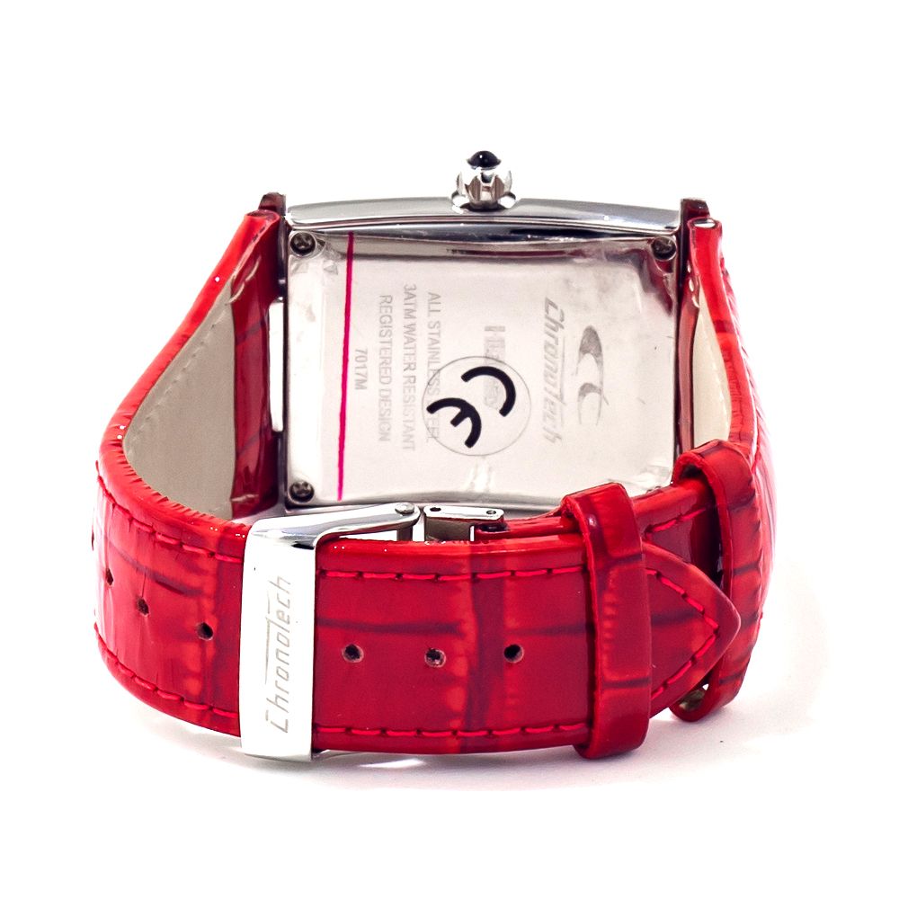 Multicolor Leather Dress Watch