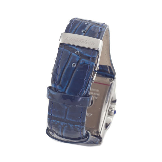 Blue Leather Dress Watch