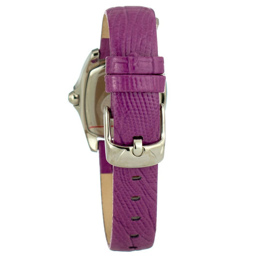Purple Leather Dress Watch