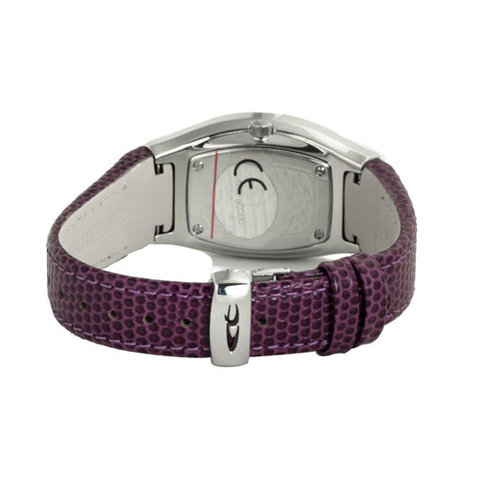 Purple Leather Dress Watch