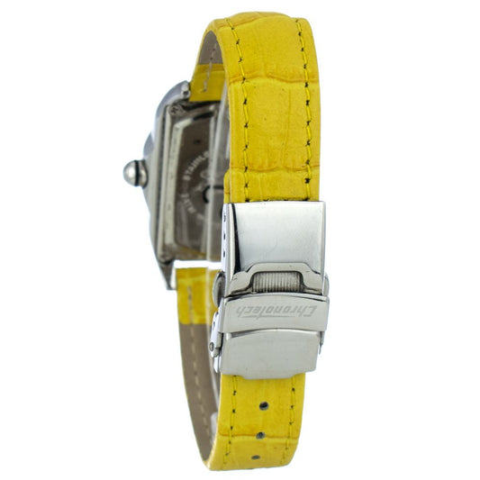 Yellow Leather Dress Watch