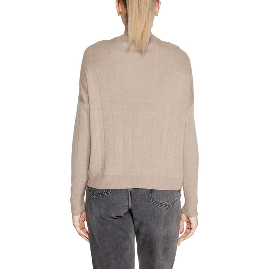 Beige Marabou Sweatshirt