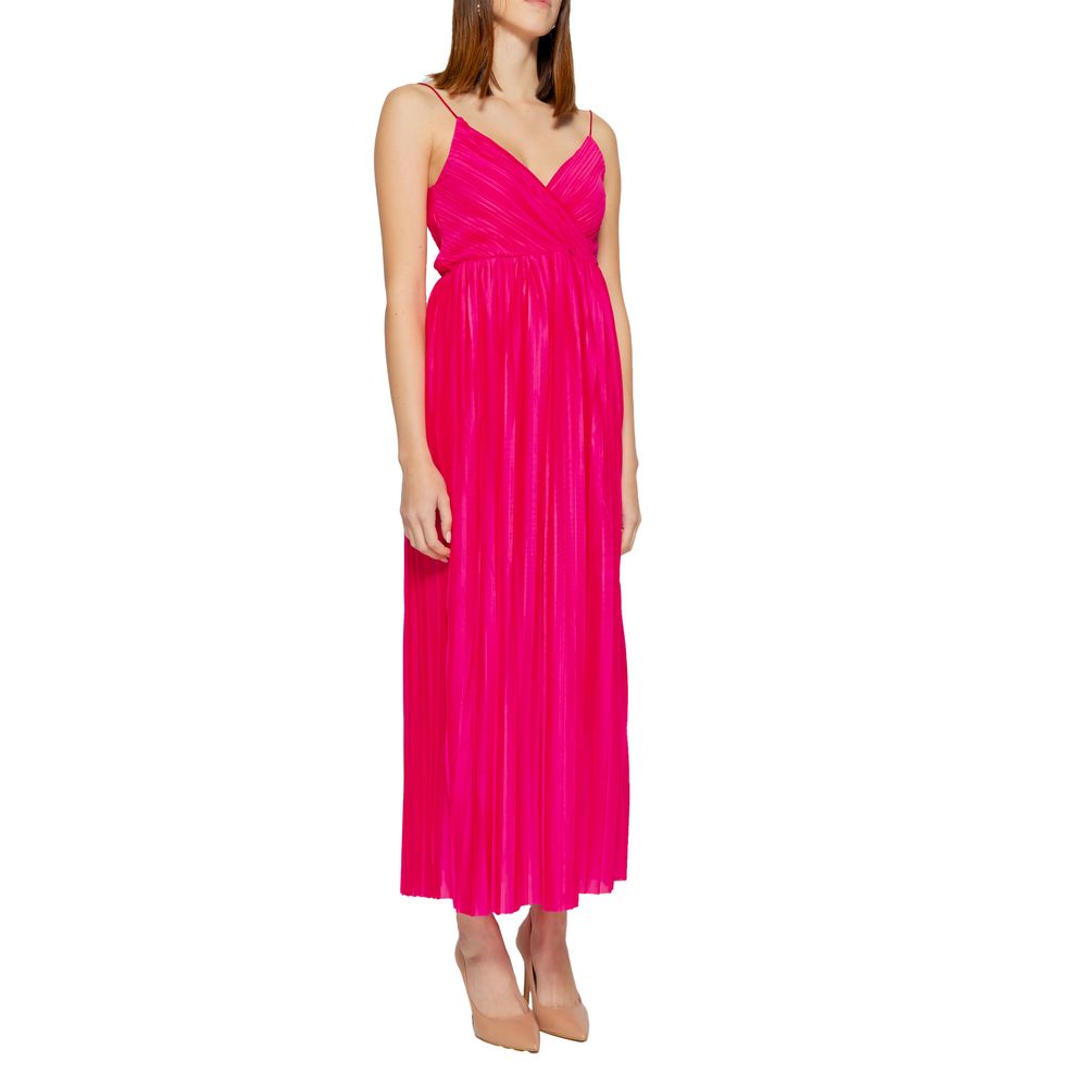 Multicolor Polyester Long Dress