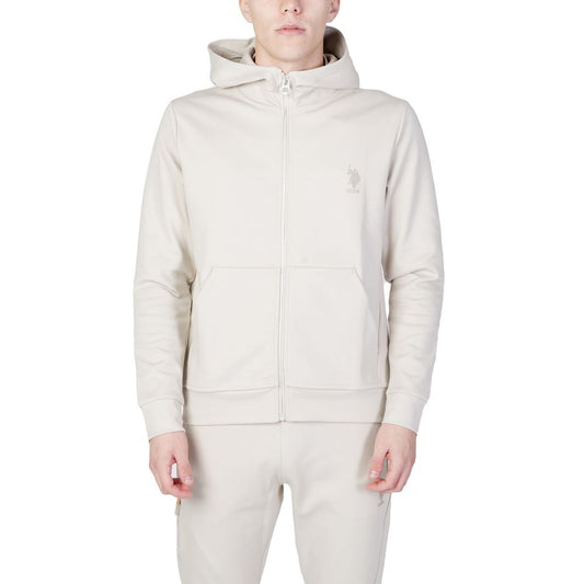 Beige Cotton Hoodie