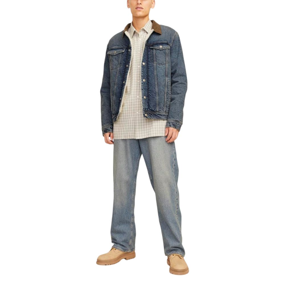 Blue Cotton Jackets & Coat