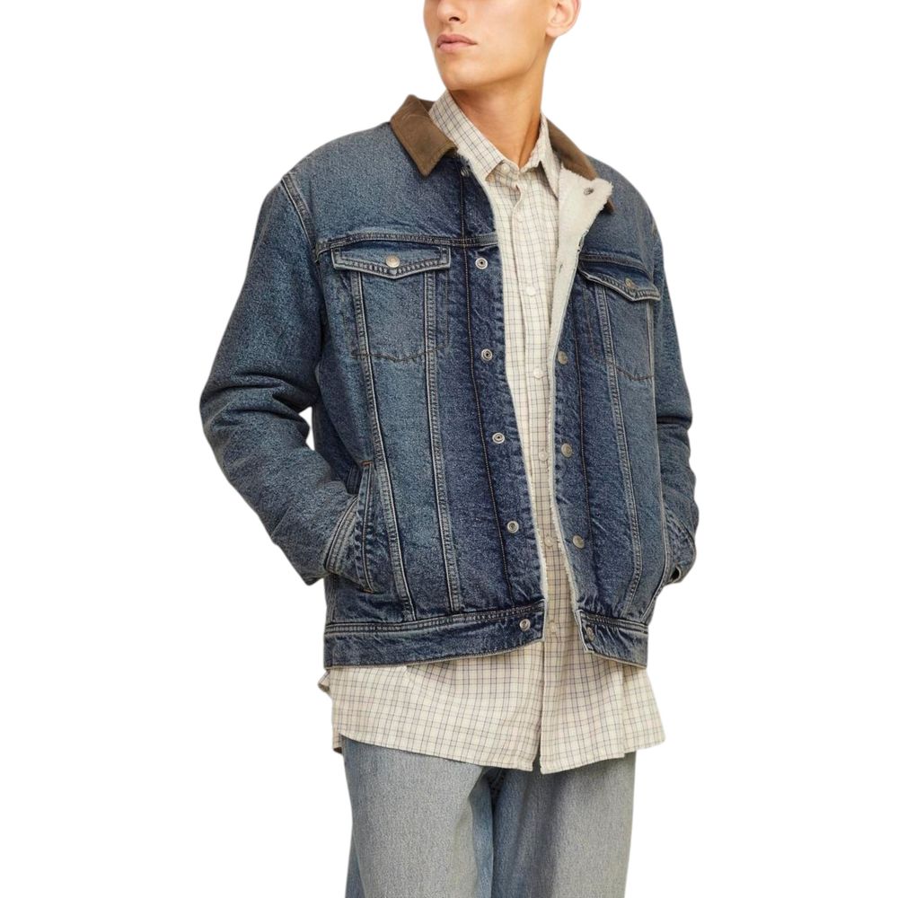 Blue Cotton Jackets & Coat