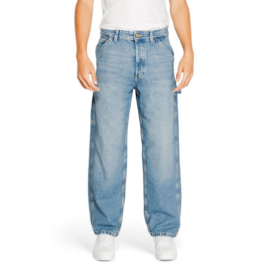 Blue Cotton Relaxed Fit Jeans