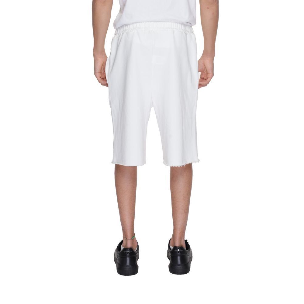 White Cotton Bermuda Shorts