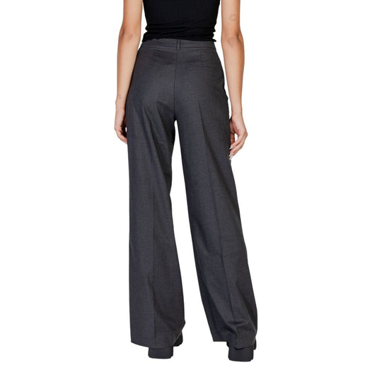 Gray Polyester Pant