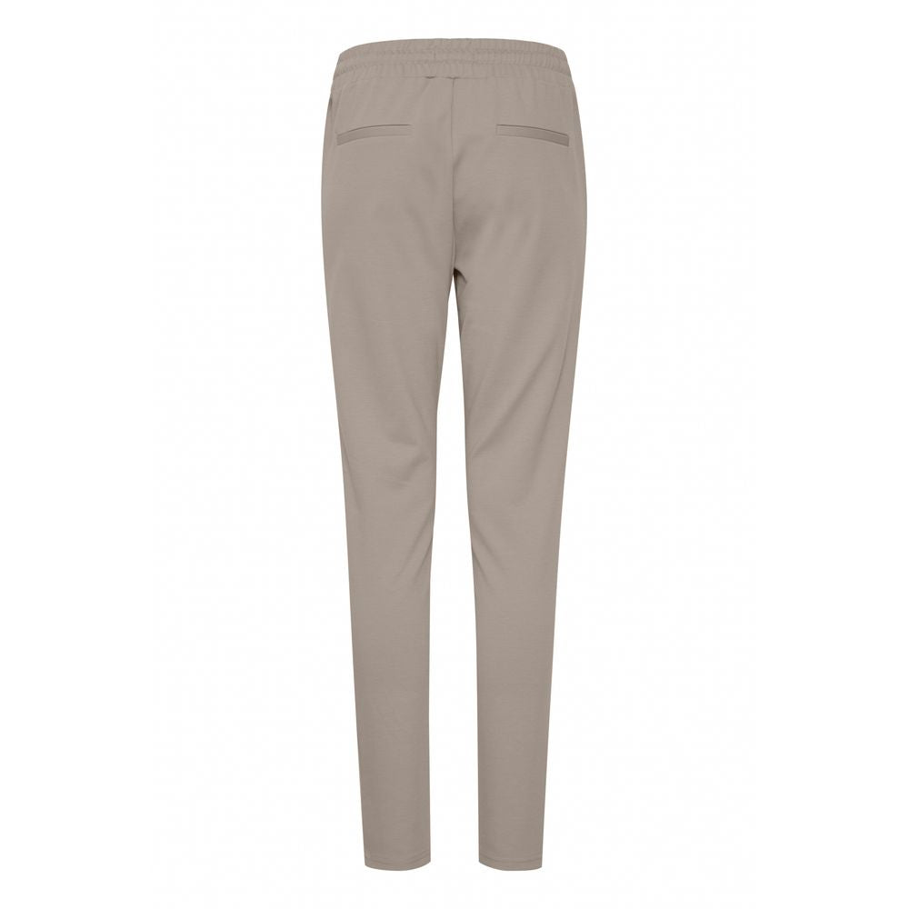 Gray Polyester Pant