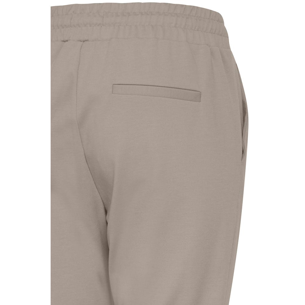 Gray Polyester Pant