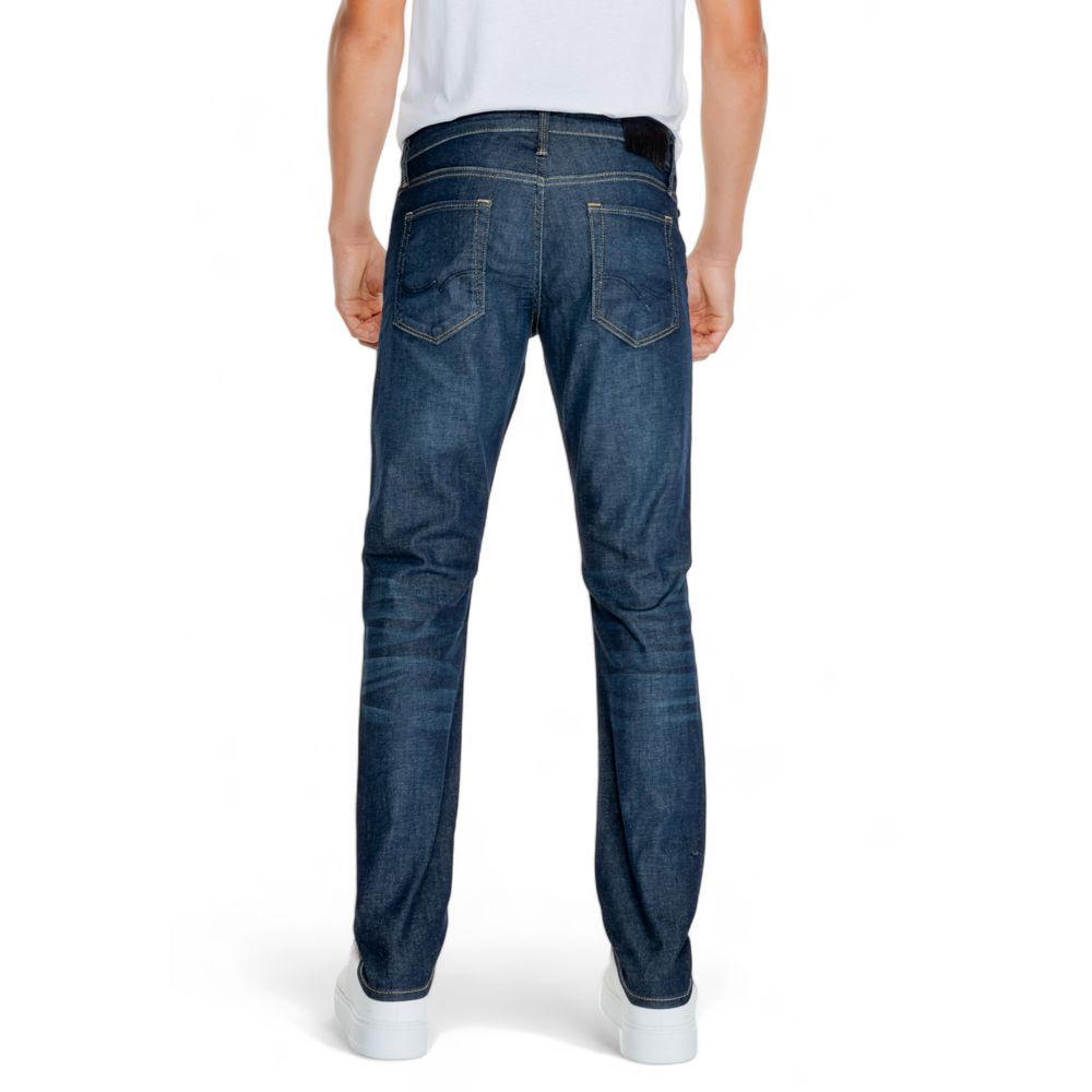 Blue Cotton Relaxed Fit Jeans