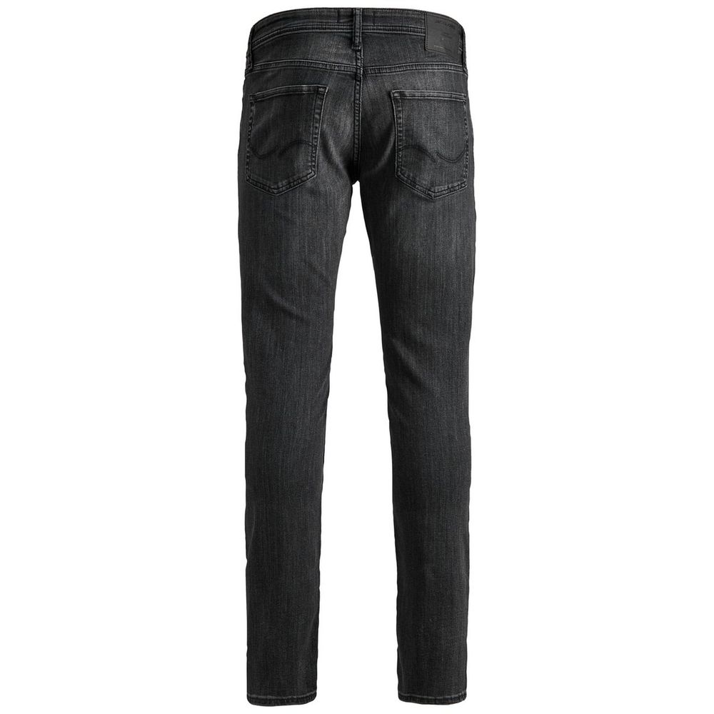 Black Cotton Cotton Jeans & Pant