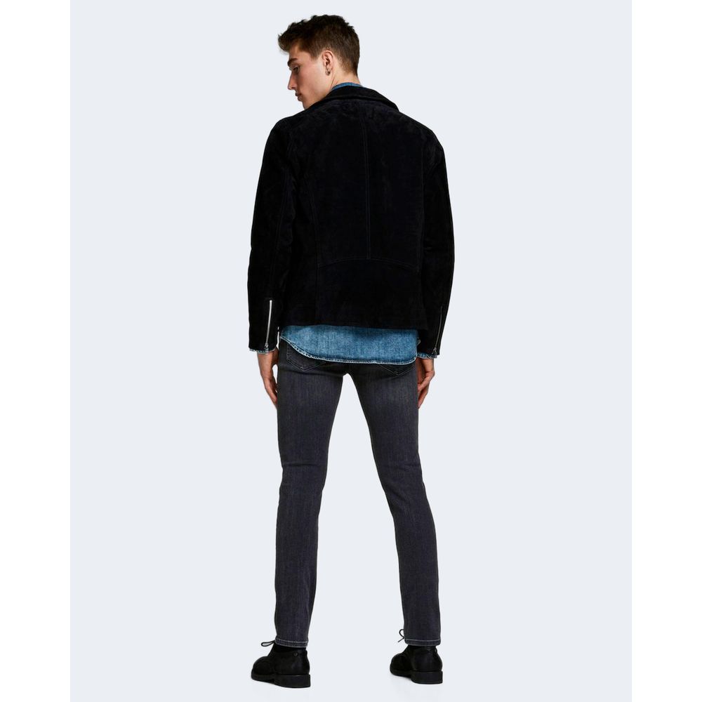 Black Cotton Cotton Jeans & Pant