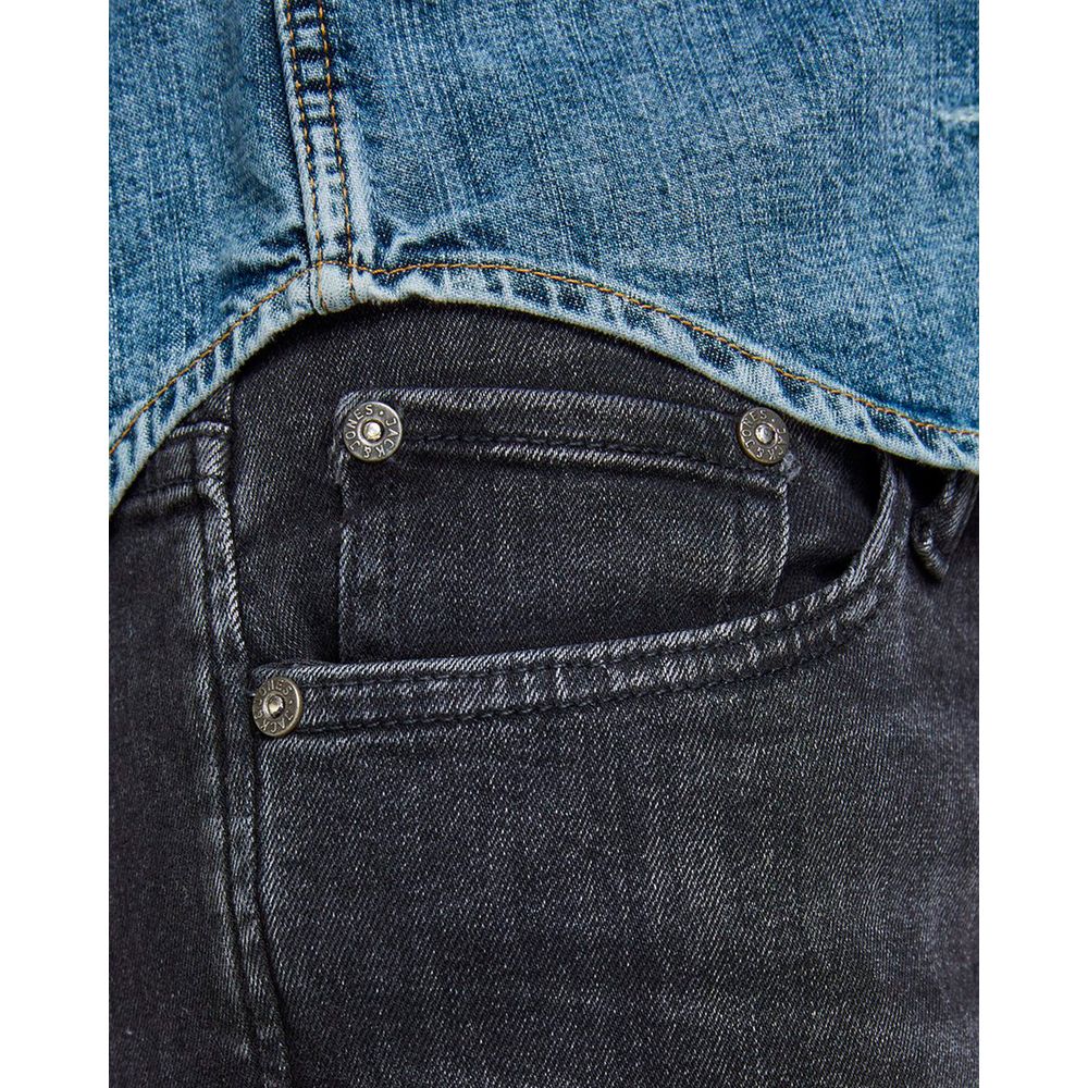 Black Cotton Cotton Jeans & Pant