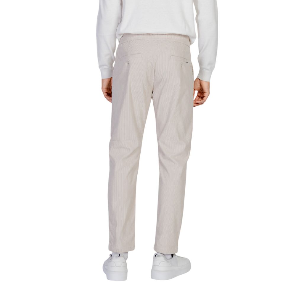 Beige Polyester Pant