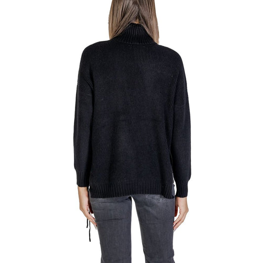 Black Viscose Turtleneck