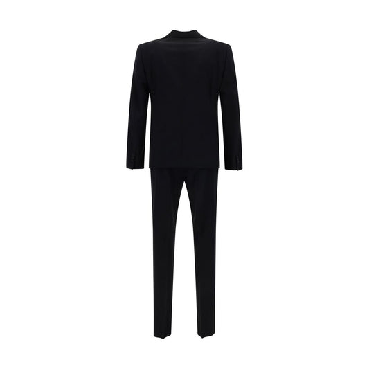 Blue Fleece Wool Two-Piece Suit