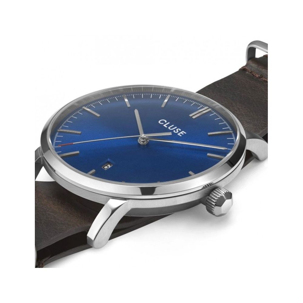 Brown Leather Dress Watch