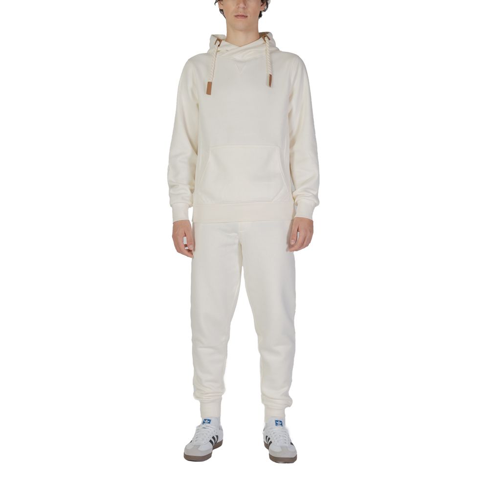 Cream Cotton Hoodie